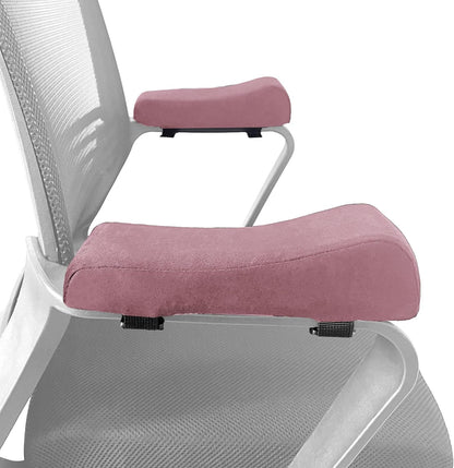 Office Chair Armrest Covers, Set of 2 Comfortable Armrest Elbow Pillow (2 Pink Armrest Pillow)