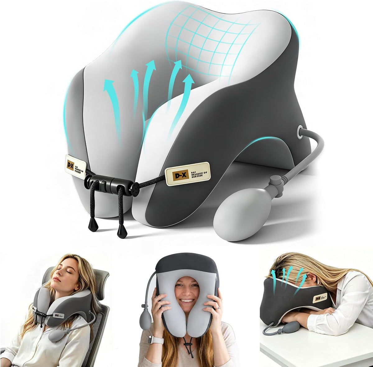 Knee Pillow for Side Sleepers, Alignment Pillow for Side Sleepers, Relief Hip & Sciatica Pain, Nourial Pillow Between Legs for Pregnant Women and Seniors (Grey)