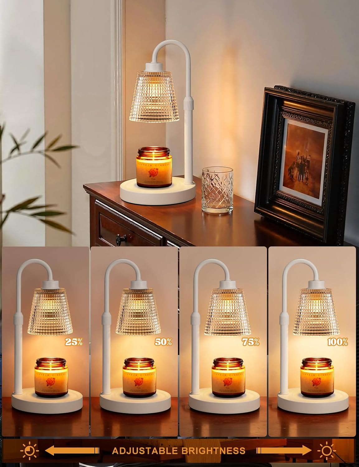 Candle Warmer Lamp with Timer Home Decor Birthday Gifts for Women