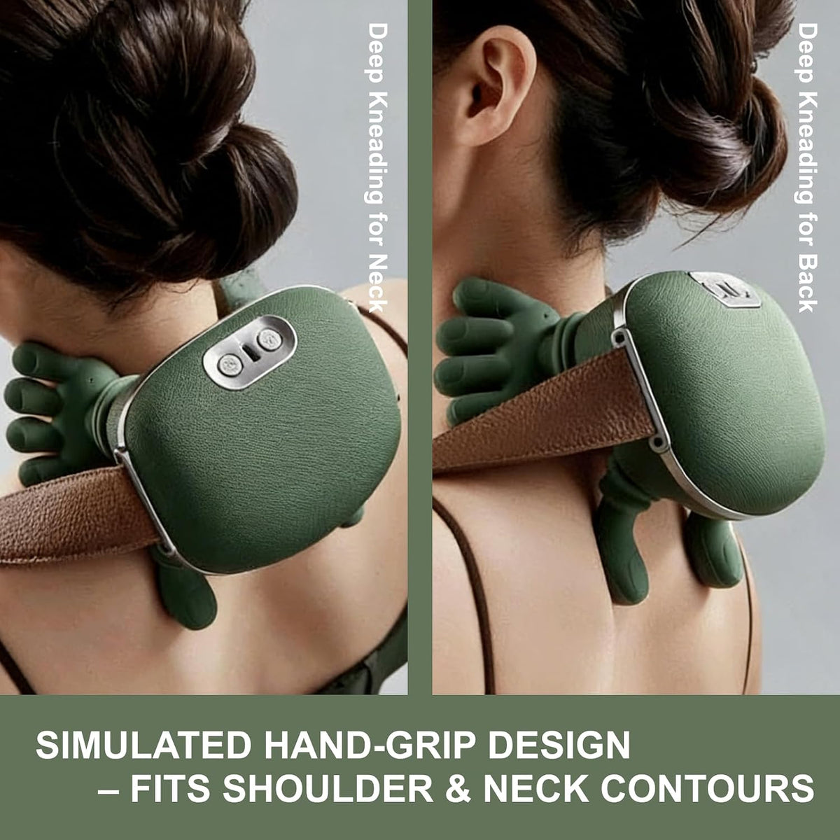Neck Massager with Hands & Heating, 3 Intensities, Gifts for Seniors/Office