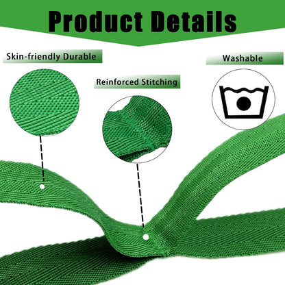 Stretching Strap Yoga Strap with Loops for Physical Therapy, Non-Elastic | 10 Loops, 75 inches length, Multi-Color Selection for Yoga Strap for Stretching, Pilates, Dance and Gymnastics