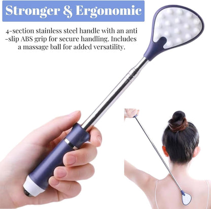 Retractable Portable Back Scratcher for Back, Scalp, Foot & Body