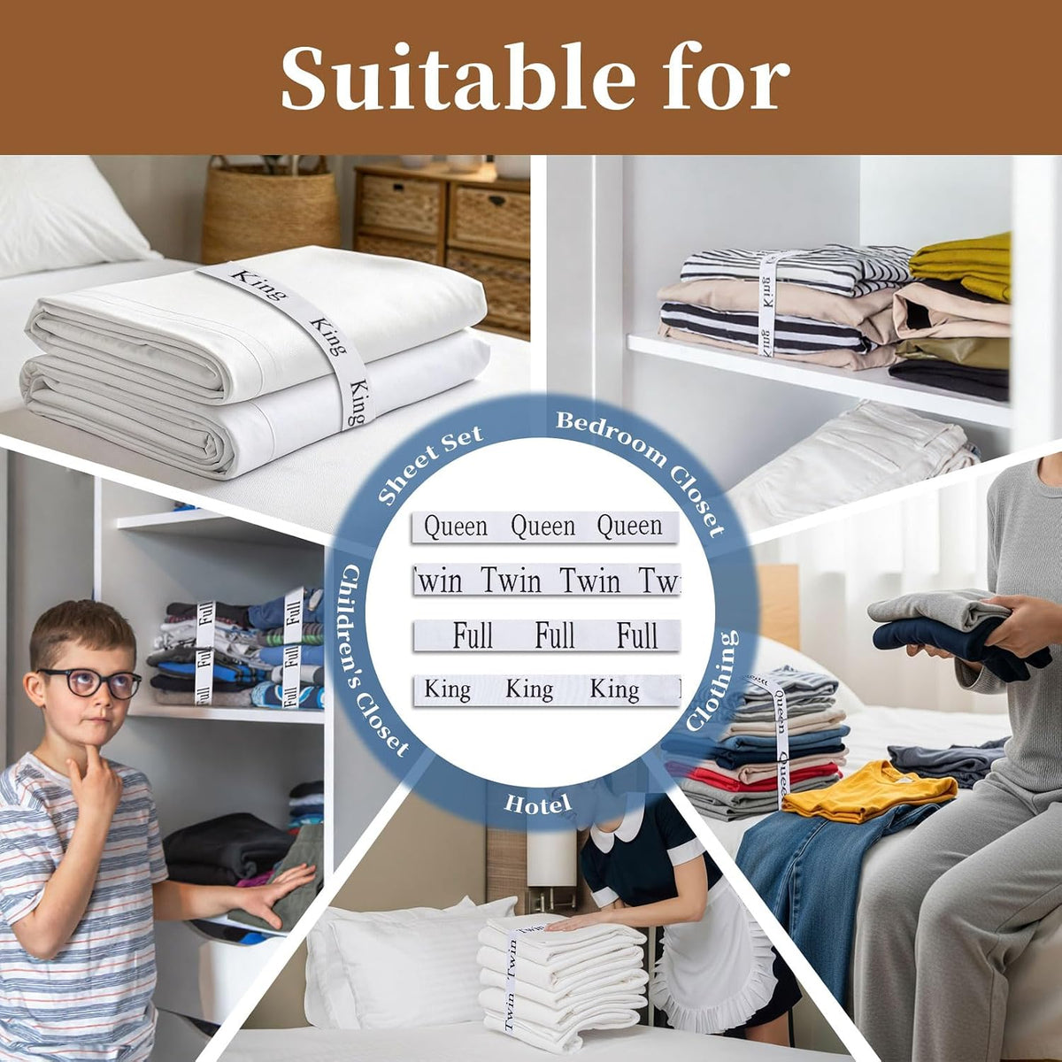 Adjustable Bed Sheet Straps Clips, Elastic Mattress Sheet Fasteners Holder and Suspenders, Grippers to Hold Sheet, Mattress, Sofa, Couch, Table Cloth, Ironing Board Cover, Black