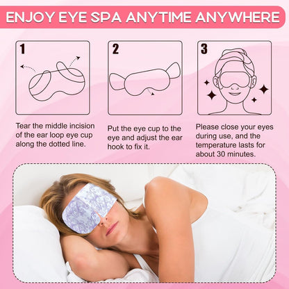 XPCARE 48 Pack Steam Eye Mask Disposable for Dry Eyes Cornea Care-Unscented