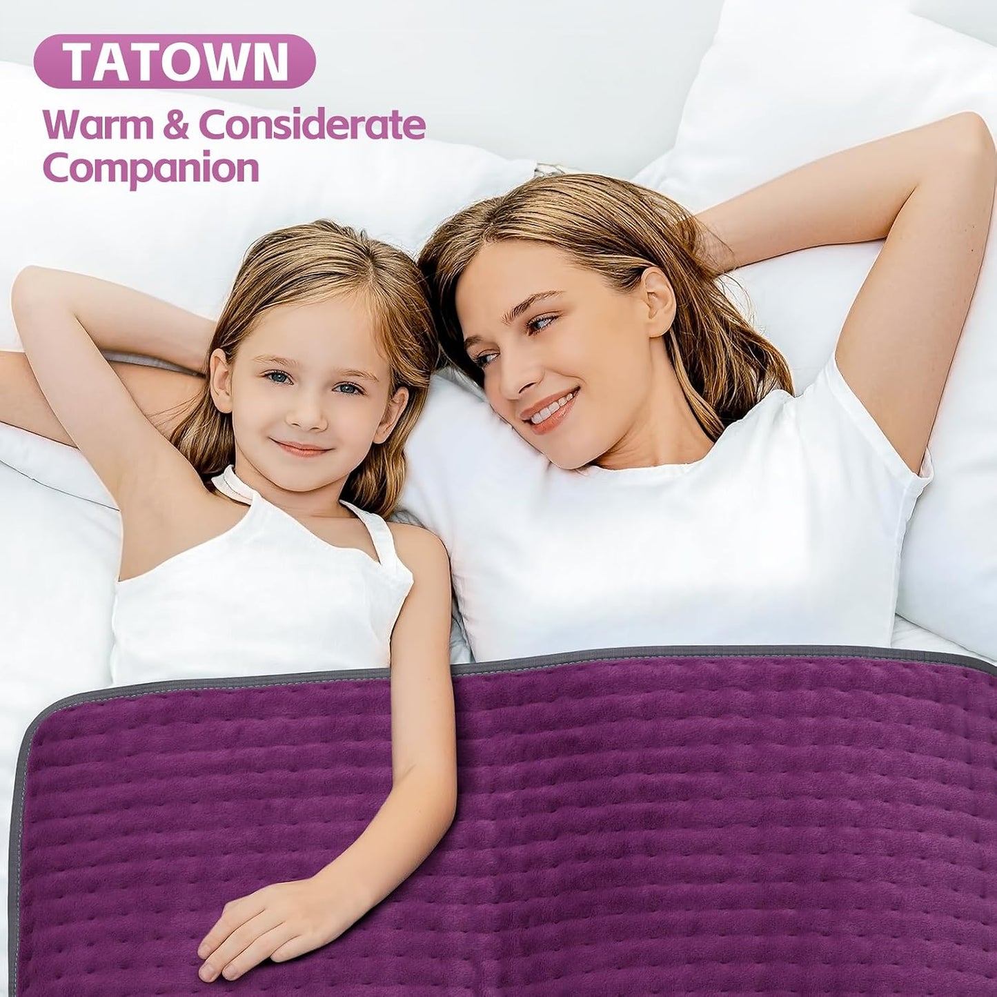 17"x33" Heating Pad XXXL for Back Pain, Extra Large Heated Pad for Neck/Shoulders/Legs/Knees/Feet/Cramps, Birthday Fathers Mothers Day Gifts for Mom Dad Women Men Grandma Her, 6 Heat Settings Auto-Off