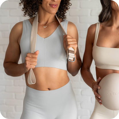 WeGym Yoga Strap for Stretching, Pilates and Mobility, Adjustable Length