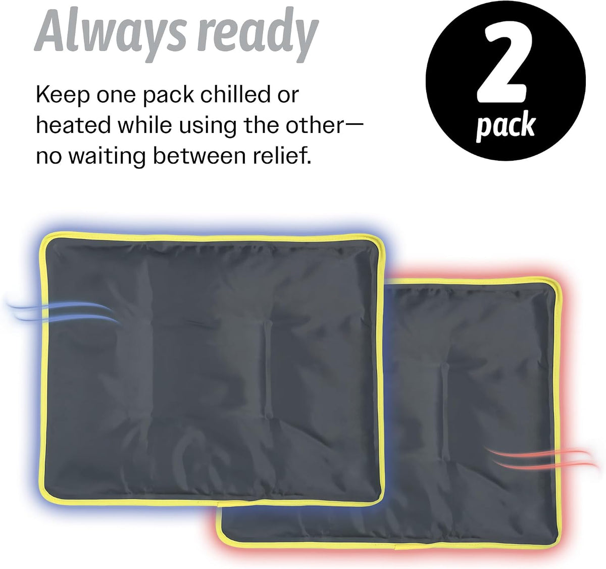 Hot & Cold Reusable Gel Pack Wrap for Neck/Shoulder/Back Pain Relief - Flexible Soft Compress - Ice & Heat Therapy for Rotator Cuff, Cervical, Pain, Swelling, Injuries and Surgery - Sport Temp
