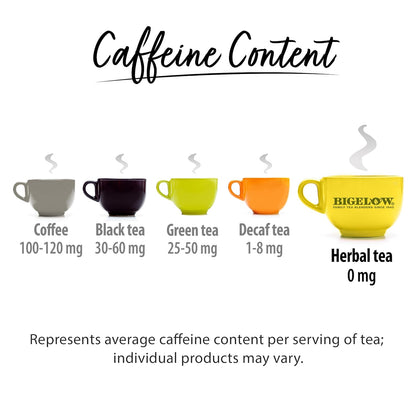 Bigelow Tea, Caffeine Free, 6 Flavor Herbal Tea Variety Pack, Pack of 6