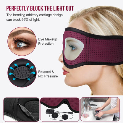 MUSICOZY Sleep Headphones Bluetooth 5.4 Sleep Mask with HD Sound