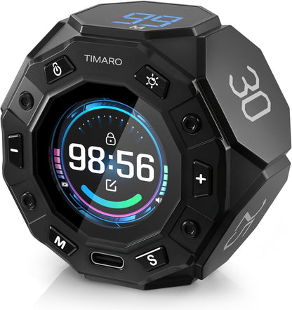 TIMARO Pomodoro Timer with 3/5/10/25/30 Min Presets for Productivity
