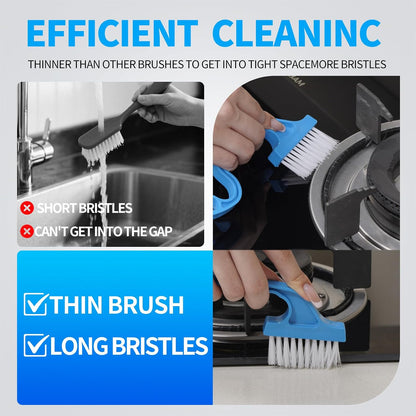 Window Track Cleaner, 13-Piece Sill and Crevice Cleaning Brush Kit