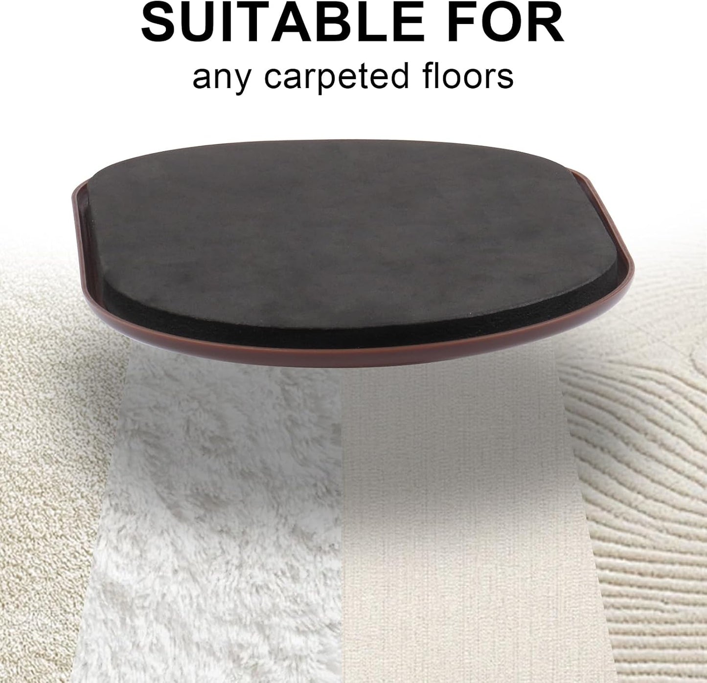 8PCS Furniture Sliders, 9-1/2" X 5-3/4" Large Furniture Movers Sliders, Reusable Sliders for Furniture on Carpet for Heavy Furniture, Furniture Moving Made Simple!