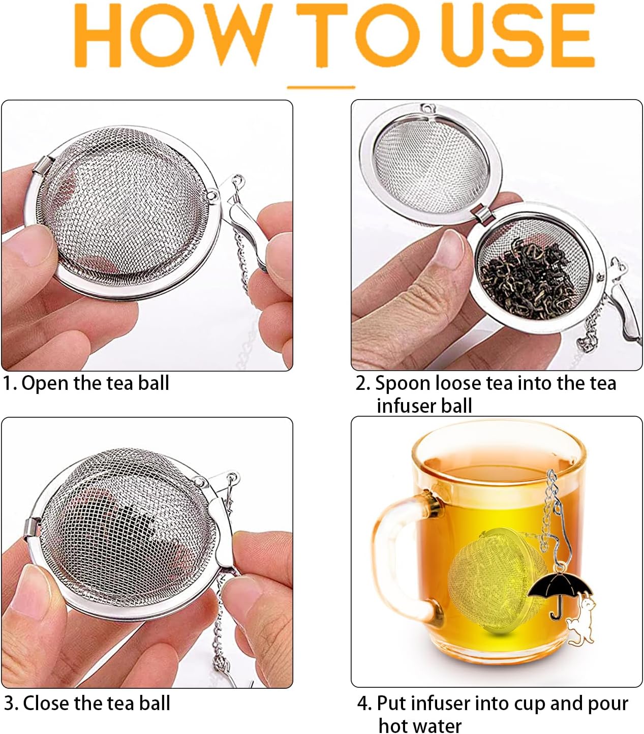 TeaSanavie 2 Pack Halloween Themed Tea Infuser - Gothic Loose Leaf Tea Steeper with Black Raven & Skull Butterfly Charm, 304 Stainless Steel, Perfect Spooky Tea Gift