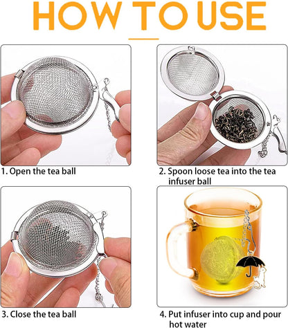 TeaSanavie 2 Pack Halloween Themed Tea Infuser - Gothic Loose Leaf Tea Steeper with Black Raven & Skull Butterfly Charm, 304 Stainless Steel, Perfect Spooky Tea Gift