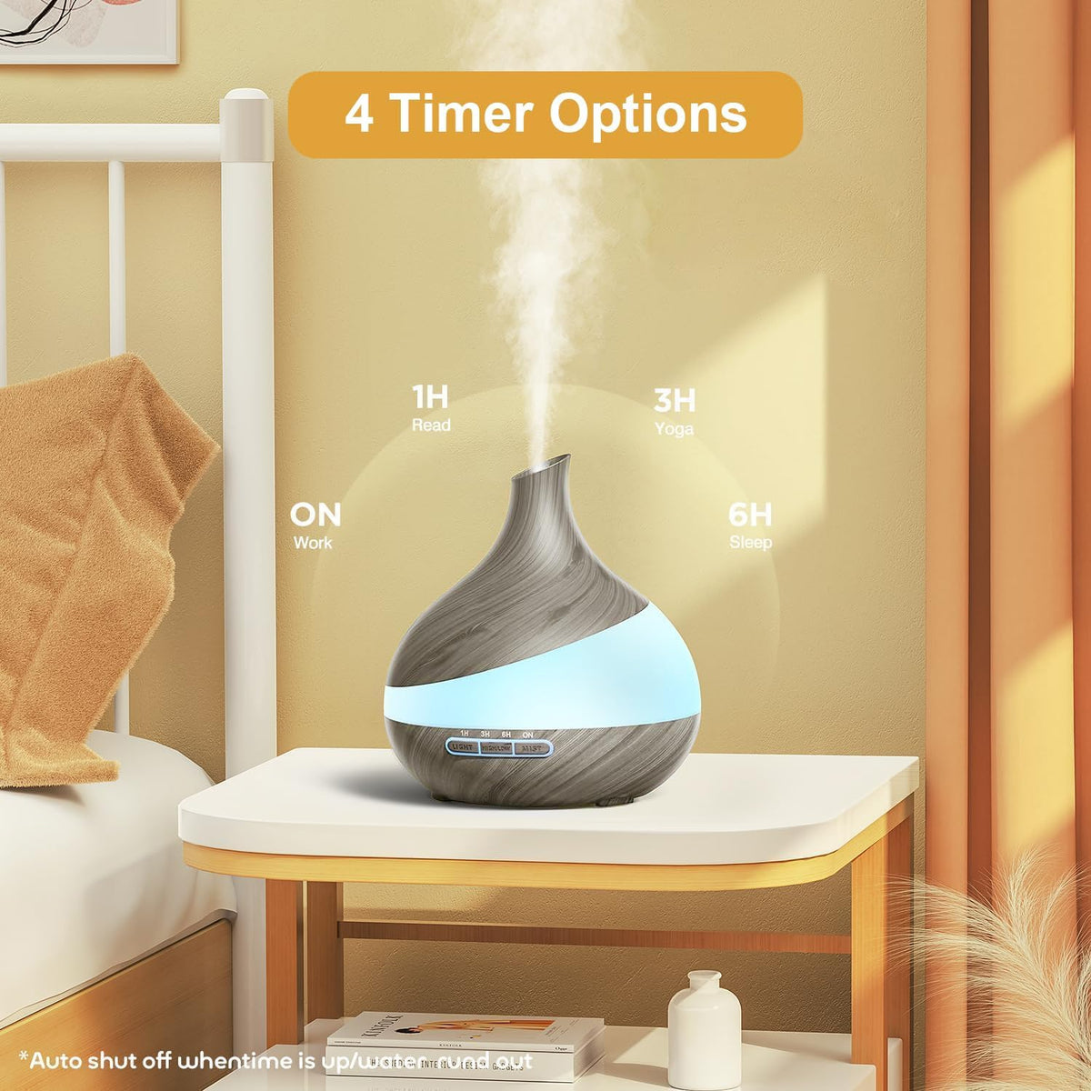 Essential Oil Diffuser for Women: 500ml with 14 Color LED