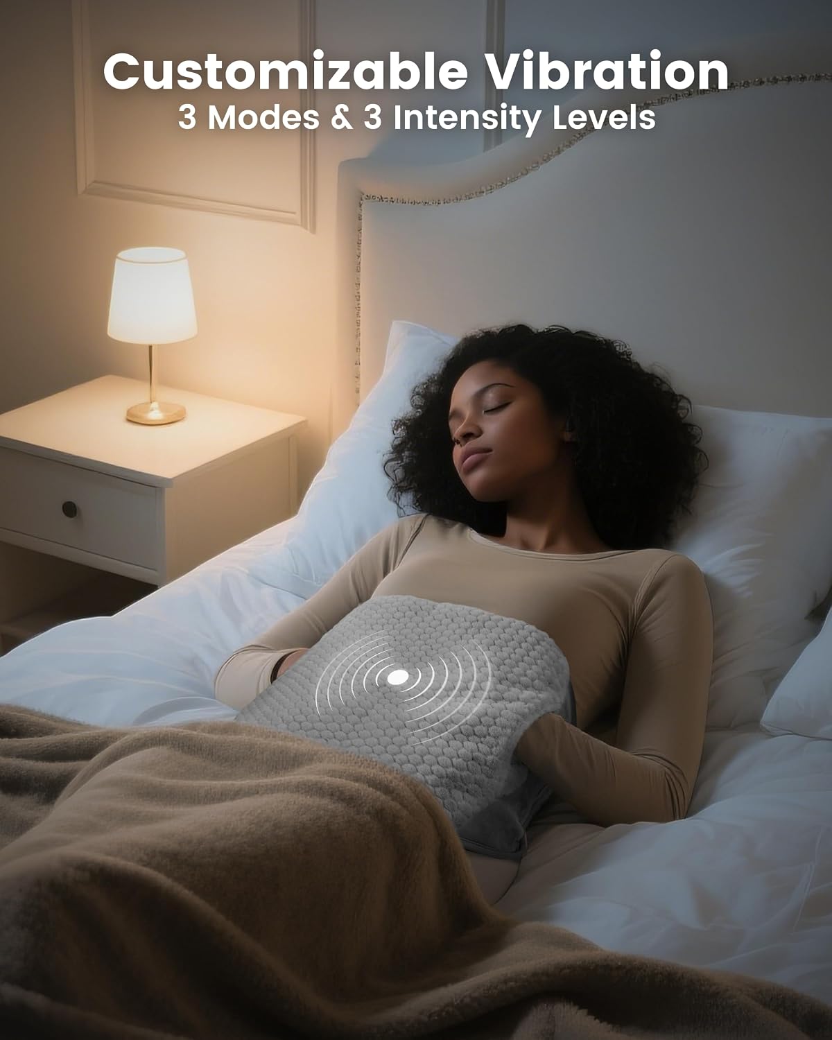 COMFIER Heating Pad with Graphene Heat & Massage for Back FSA Eligible Item