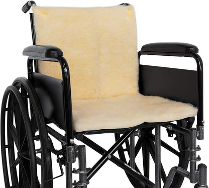 NYOrtho Faux Synthetic Sheepskin Wheelchair Armrest Cushion Pads