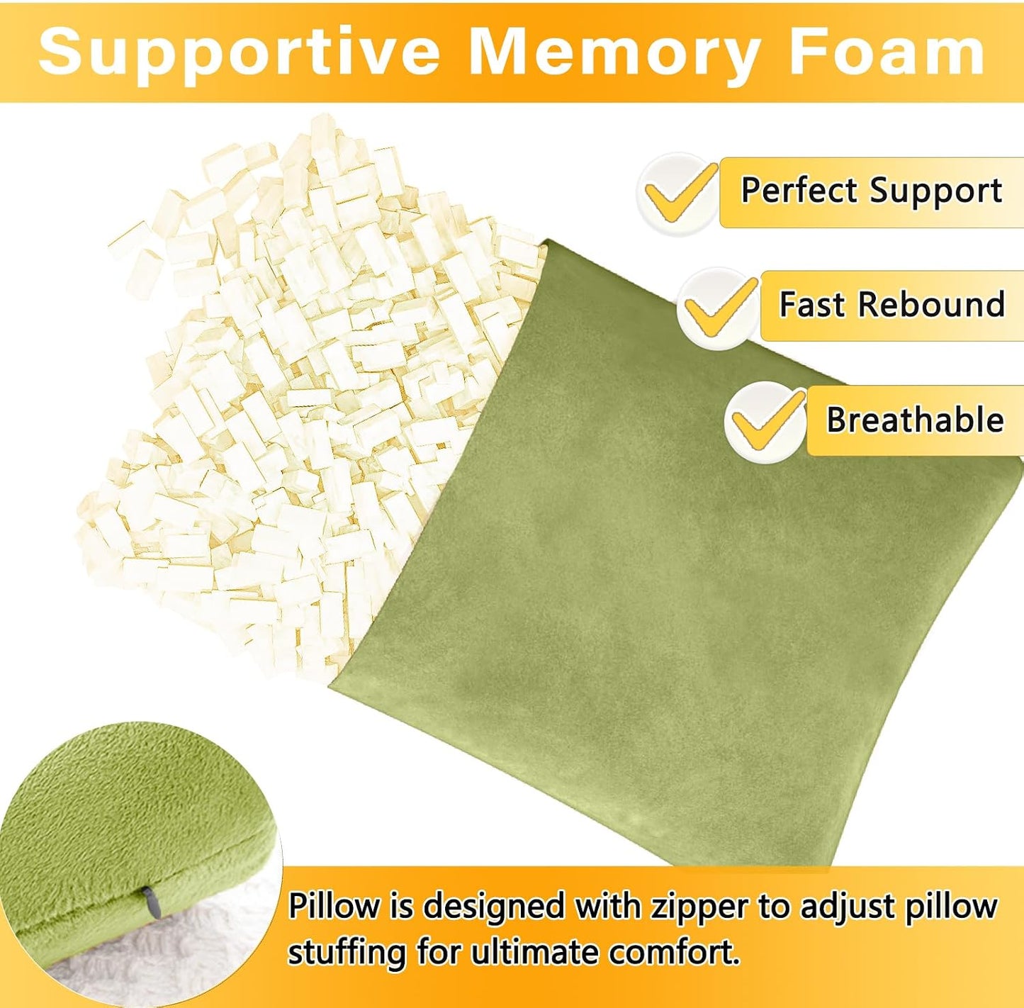 1 MIDDLE ONE 2 Pack Small Pillow, Memory Foam Mini Pillow 11 X 7 Inches for Travel, Sleeping, Nap and Neck, Knee, Lumbar Support, Tiny Cushion for Pet, Dogs (Grey)