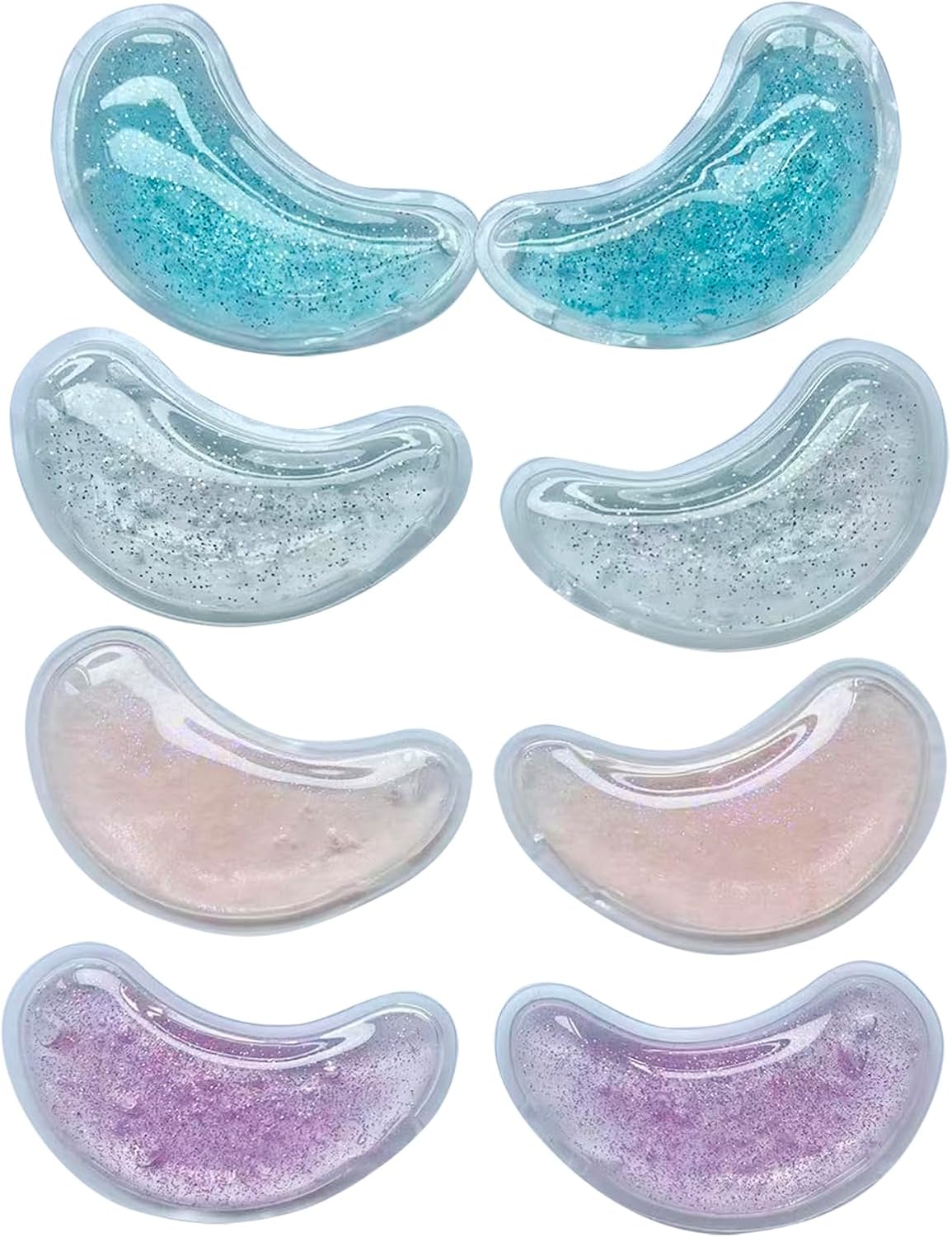 8pcs Under Eye Cooling Pads,Reusable Eye Ice Pack Gel Patches for Puffy Eye