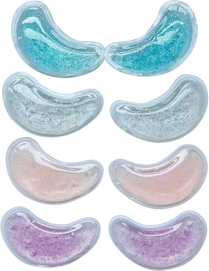 8pcs Under Eye Cooling Pads,Reusable Eye Ice Pack Gel Patches for Puffy Eye