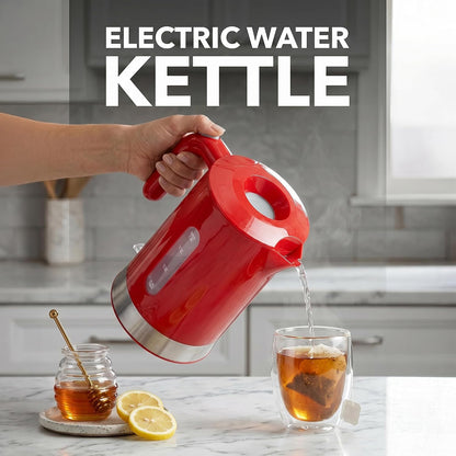 OVENTE 1.8L Electric Kettle with 1500W Fast Boiling Heater, Black KP413B | Best For Coffee or Tea, BPA-Free, Easy-Fill Lid, Water Level Window, Auto Shut-Off & Boil-Dry Protection, Removable Filter