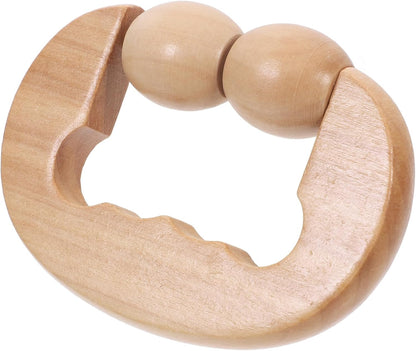 FOMIYES Wooden Foot Roller Tool for Relaxation Portable Massage Device for Face Neck Shoulder Foot Back for Home Travel Use