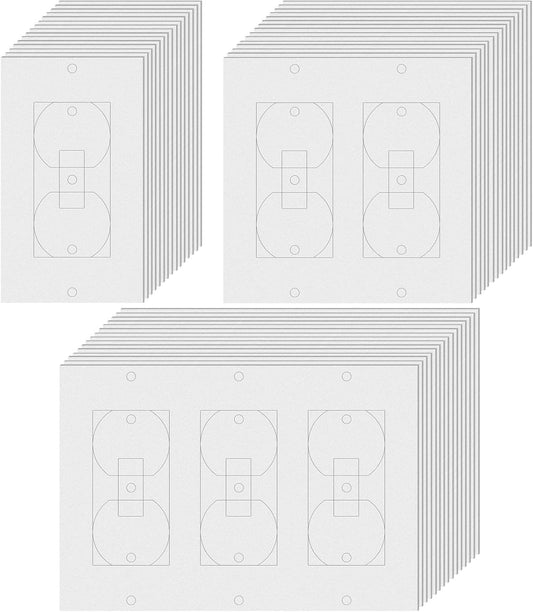 Tondiamo 70 Pcs Wall Outlet Insulation Foam Gasket Outlet Draft Sealers | Electrical Outlet Insulation Pads Rectangle Foam Insulators, Weatherproof Gasket Sealers Energy Saving for Wall Plates Covers