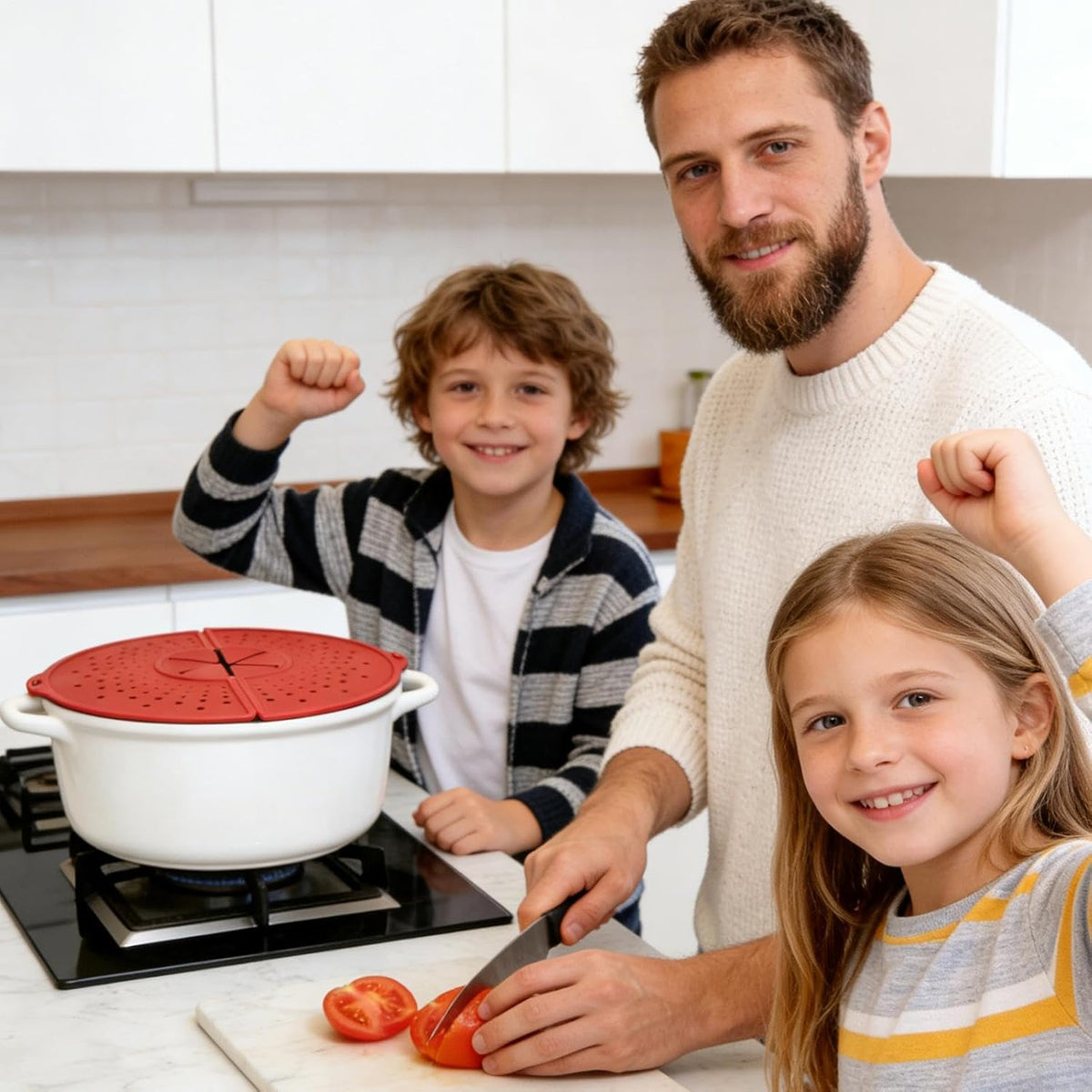 Splatter Guard for Frying Pan Foldable Silicone Cover