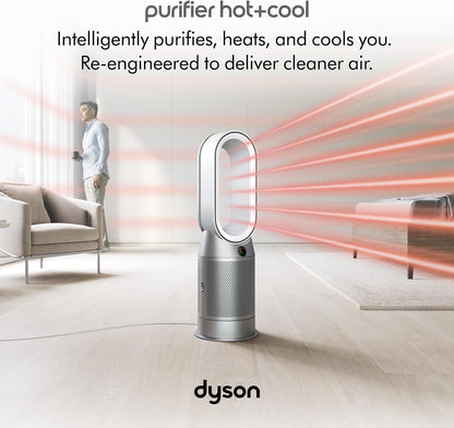 Dyson Purifier Hot+Cool HP07 Air Purifier, Heater, and Fan | White/Silver, Large
