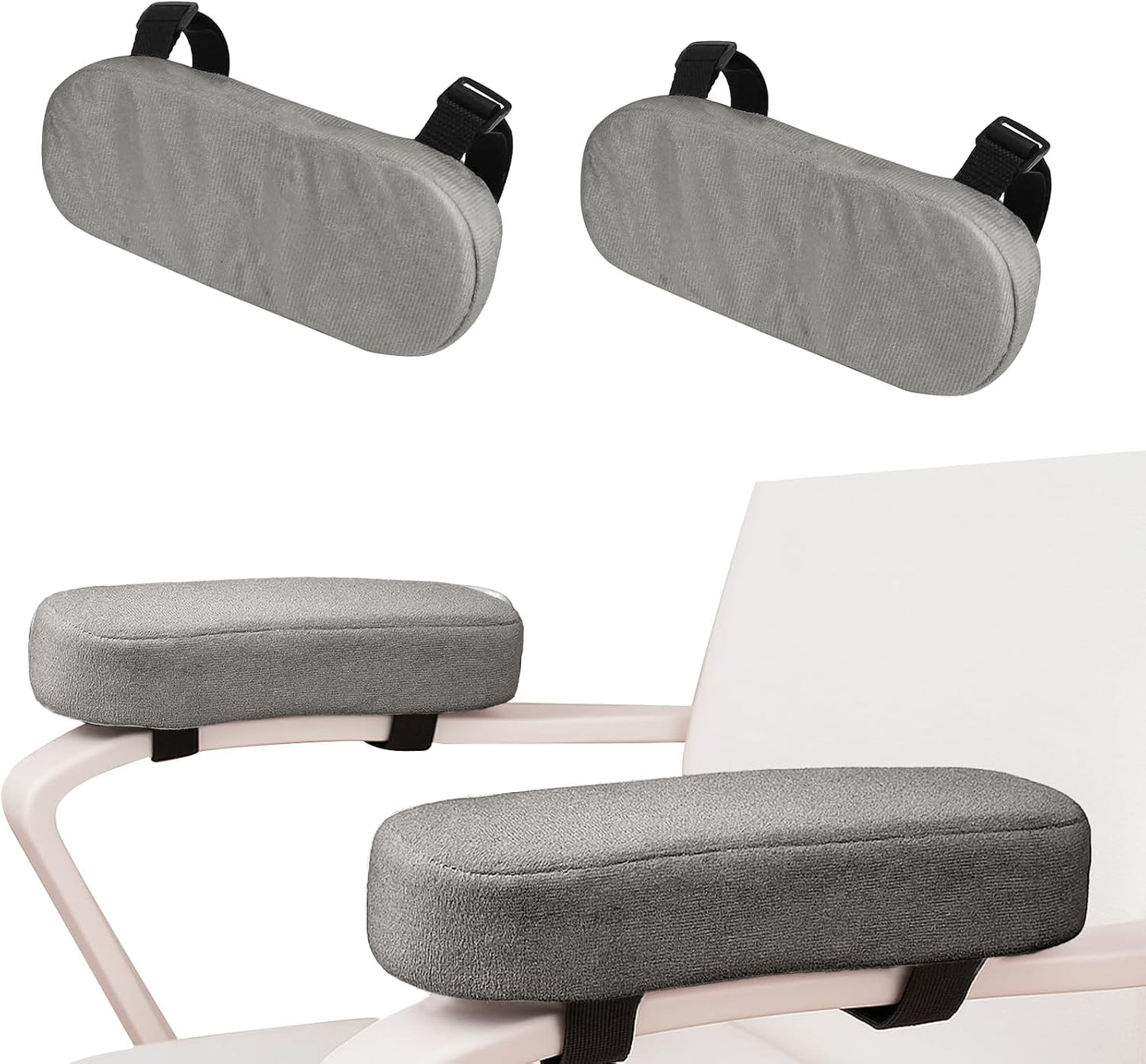 wuyaoyao 2PCS Car Seat Armrest Covers, Comfortable Auto Seat Elbow Support Cushion Pad, Soft Front Seat Chair Armrest Pads, Anti-Scratch Arm Rest Cover Protectors for Car Home Office (Purple)