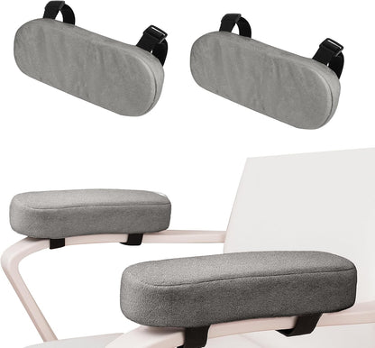 wuyaoyao 2PCS Car Seat Armrest Covers, Comfortable Auto Seat Elbow Support Cushion Pad, Soft Front Seat Chair Armrest Pads, Anti-Scratch Arm Rest Cover Protectors for Car Home Office (Purple)