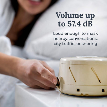 Yogasleep Dohm Classic (White) The Original White Noise Sound Machine, Soothing Natural Sounds from a Real Fan, Sleep Therapy for Adults & Baby, Noise Cancelling for Office Privacy & Meditation