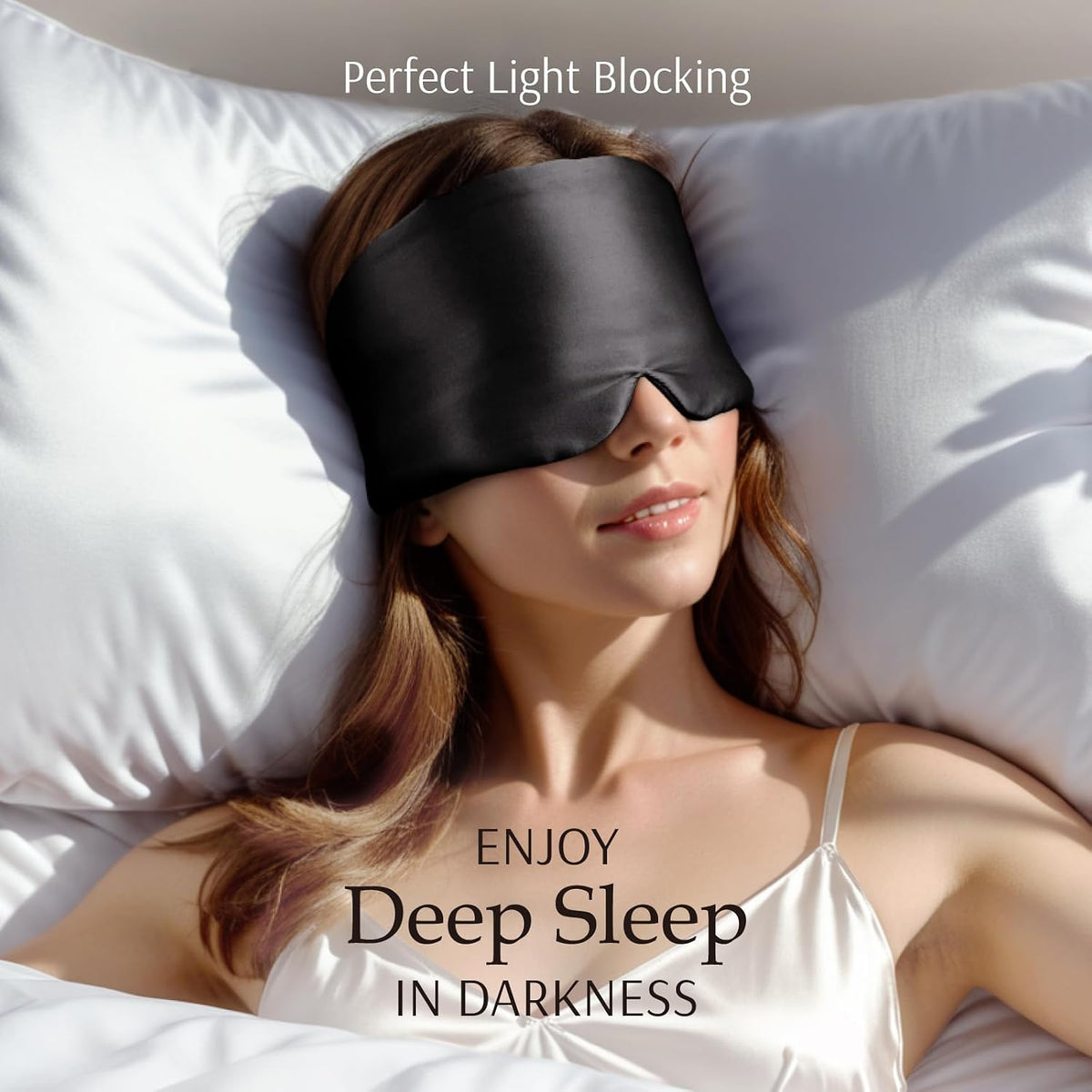 Zenssia 100% Mulberry Silk Sleep Mask Eye Mask for Men and Women, Light Plum