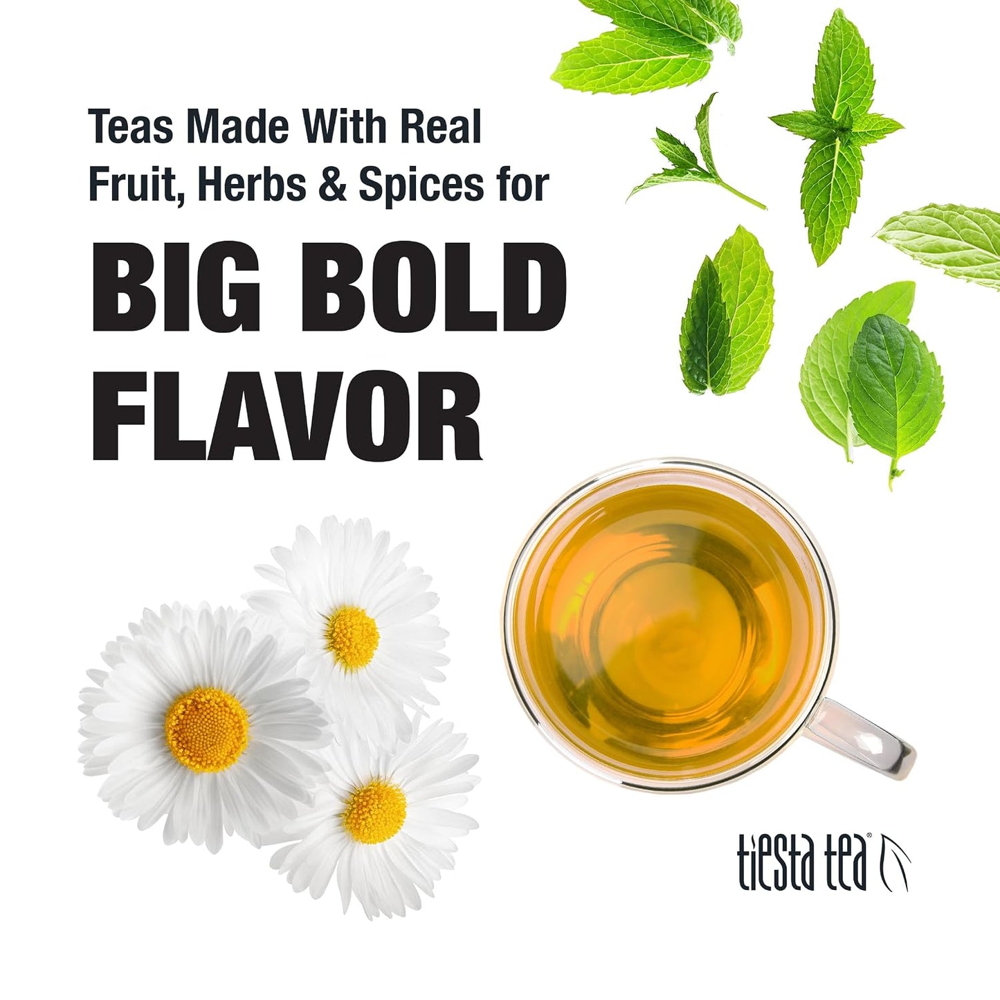 Tiesta Tea - Lavender Chamomile Herbal Tea, Loose Leaf, Calming Blend with Chamomile, Lavender, and Lemongrass, Caffeine-Free Herbal, Great for Hot or Iced, Resealable Pouch, 25 Cups, 0.9 Ounce