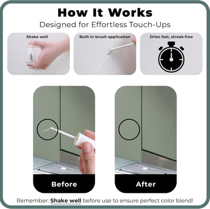spot. Touch-Up Paint | Matte Finish for Cabinets, Walls, Doors & Furniture | Multi-Tone Beige Repair Kit | Quick-Dry, Self-Priming, Low-Odor, Eco-Friendly | No-Sanding or Primer Needed | 3 Pack