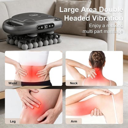 42Head Massage Gun Pain Relief Deep Tissue,Percussion Back Massager | 9 Modes & 9 Intensities, red light therapy, heat back massager, quite, muslce massager, for Back Neck Shoulder Legs