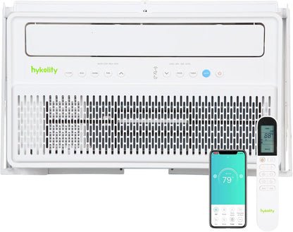 Hykolity WiFi Enabled Portable Air Conditioners 10,000 BTU, Cools Rooms Up To 450 Sq.Ft, 45dB Dual Motor 5 in 1 Quiet Smart AC Unit with Cool, Fan, Dehumidifier, 24H Timer & Sleep Mode