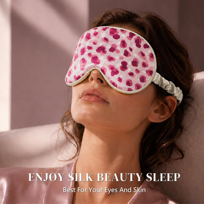 ZIMASILK Adjustable 22 Momme 100% Pure Mulberry Silk Sleep Mask, 3D Contoured Cup Eye Mask for Sleeping, Super Soft Breathable Blindfold, Perfect Blocks Light for Sleeping (Black)