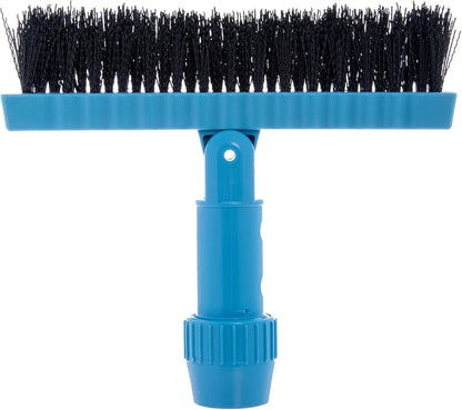 Carlisle Food Service Products Grout Line Brush with Swivel Head and Nylon Bristles for Cleaning Corners and Tile in Bathroom and Kitchen, 7.5", 1 Count, Black