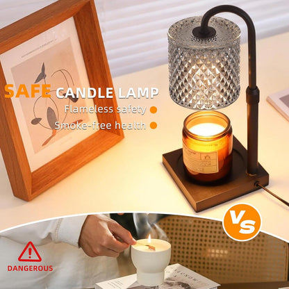 Candle Warmer Lamp with Timer Dimmer, Home Decor for Women Birthday