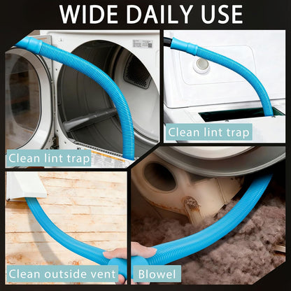 Dryer Vent Cleaner Kit Vacuum Hose Attachment Lint Brush Cleaning Tool