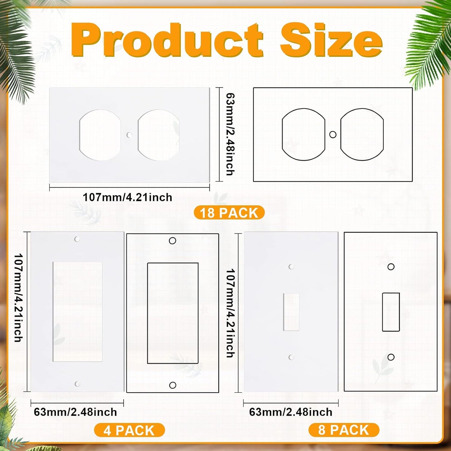 Tondiamo 30 Pcs Outlet Insulation Pads Wall Plates Weatherproof Outlet Sealers for Stopping Air Leaks Save Energy Insulators for Switch Plate Foam Switch Sealer