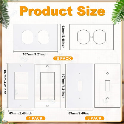 Tondiamo 30 Pcs Outlet Insulation Pads Wall Plates Weatherproof Outlet Sealers for Stopping Air Leaks Save Energy Insulators for Switch Plate Foam Switch Sealer