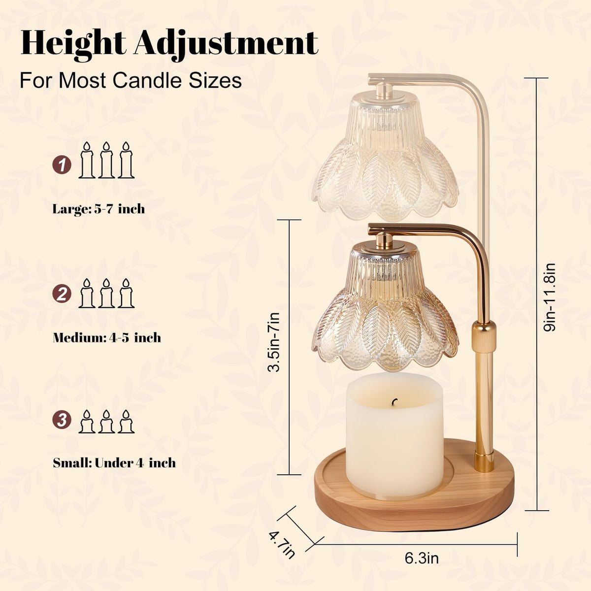 Candle Warmer Lamp with Timer,Birthday Gifes for Women and House Warming