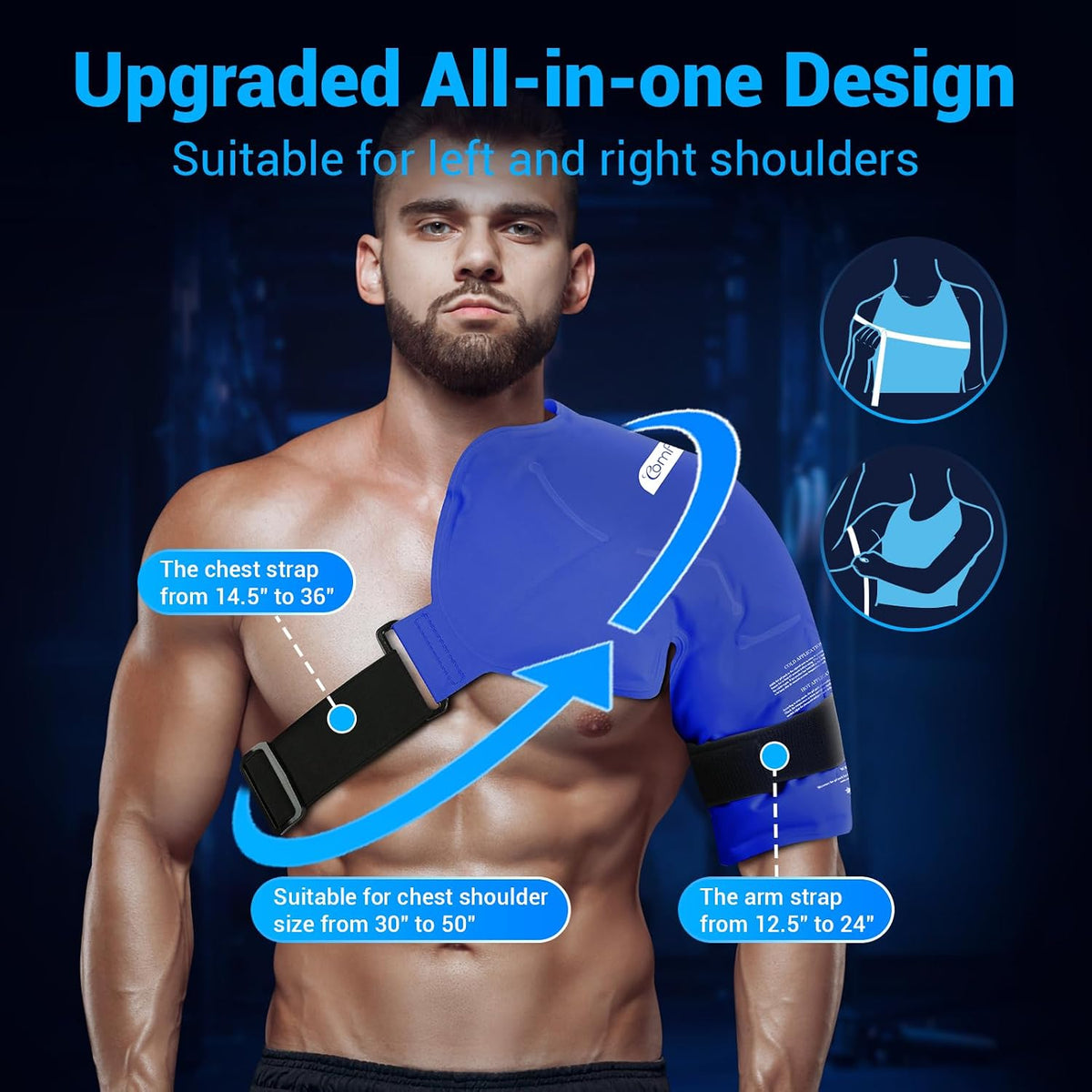 Comfytemp Shoulder Ice Pack, Rotator Cuff Cold Therapy Wrap (Large/X-Large)