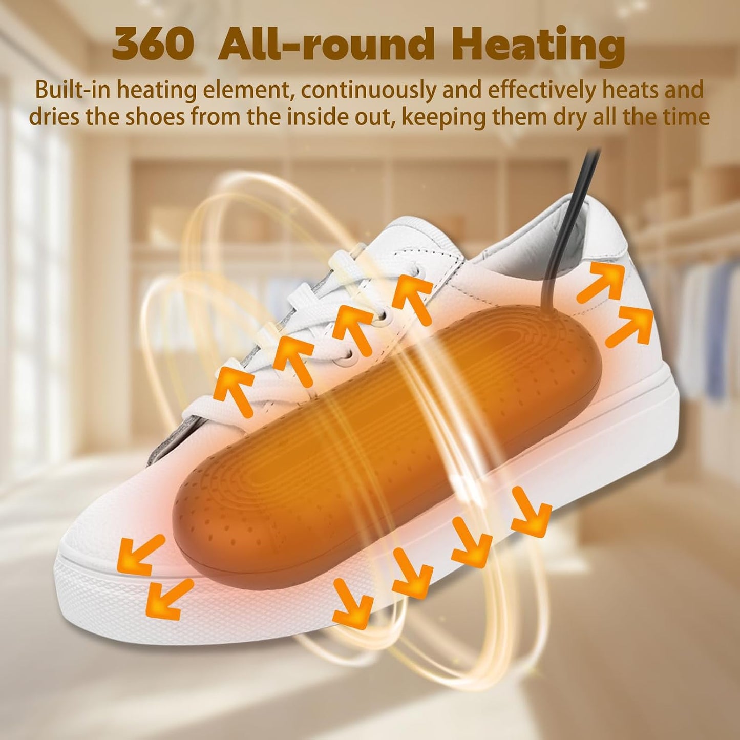 Scienbeauty Electric Shoe Dryers, Portable Boots Dryer Machine with 3/6/9 Hours Timer, Drying for Footwear, Socks, Ski Boots