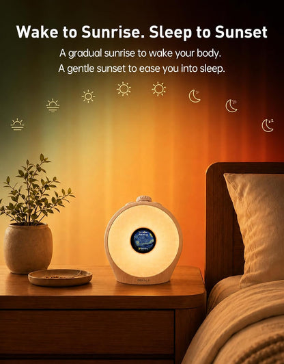 Dekala Sunrise Alarm Clock with Pulse Wake, 7-Day Programmable 4 Loud Alarm