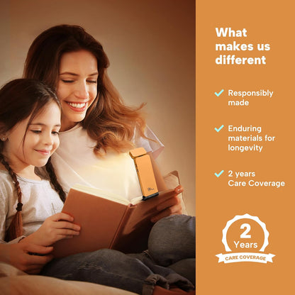 86lux Book Light, Rechargeable Reading Lights for Books in Bed | Ultralight Clip-on LED Bookmark Lamp with 3 Amber Colors & Stepless Dimming for Night Reading for Book Lovers, Ashen