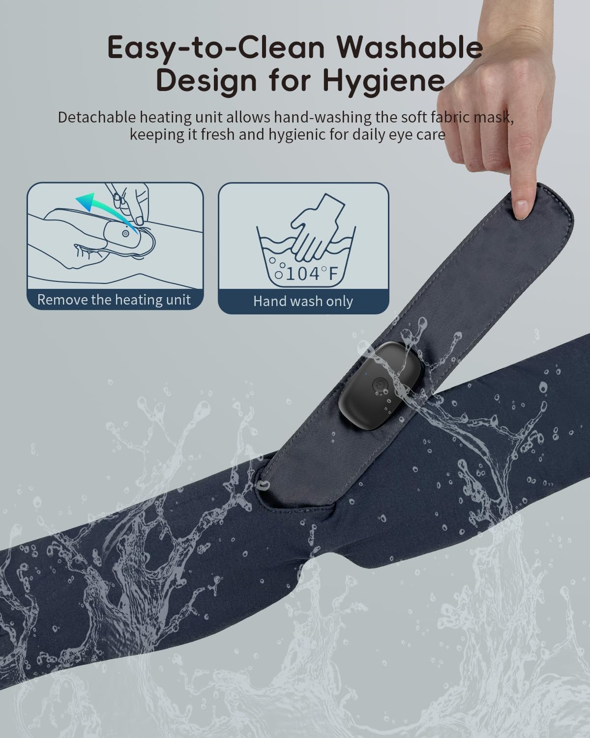 Heated Bluetooth Eye Mask for Sleep, Dry Eyes & Relaxation