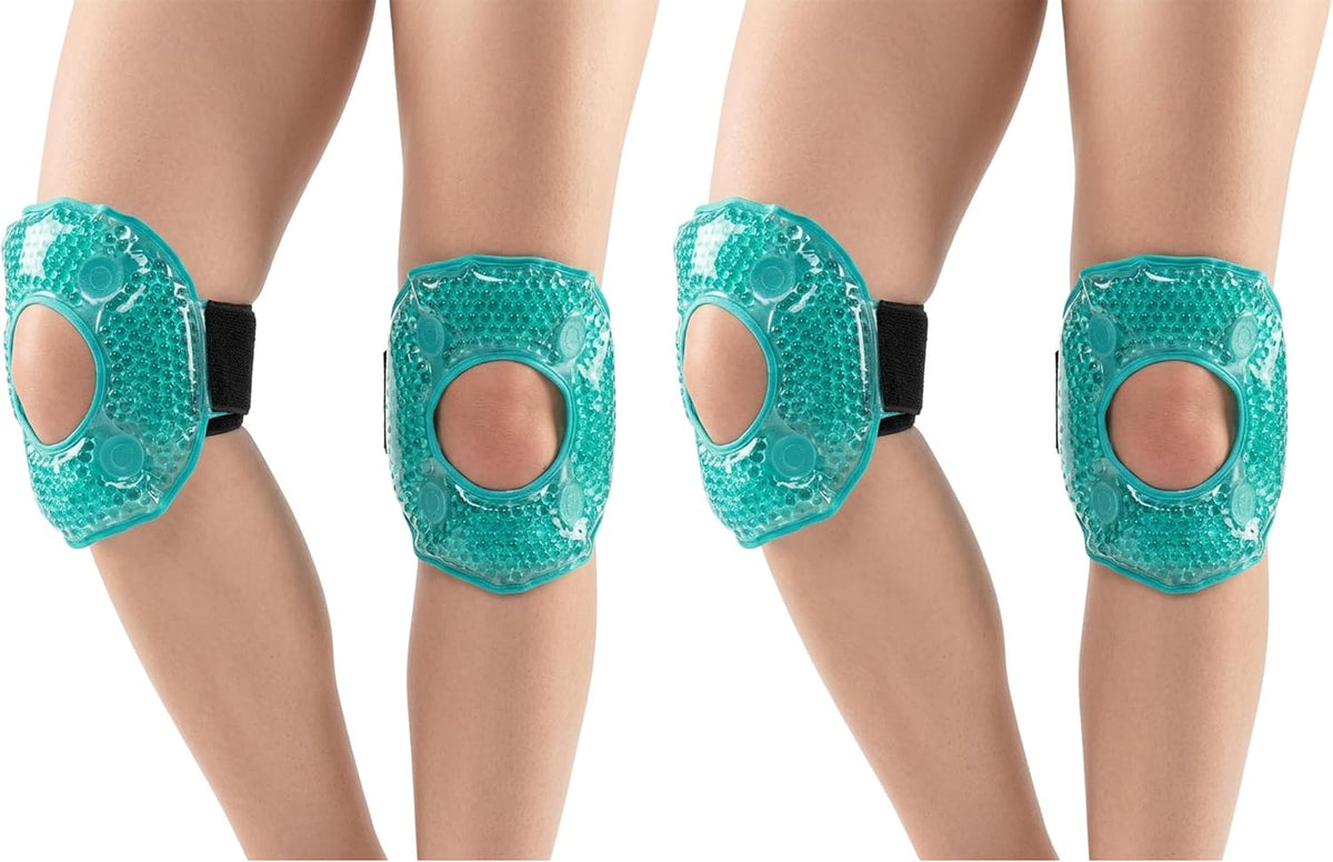 Coldcool Knee Ice Pack Reusable Gel Wrap for Pain Relief & Post-Surgery Recovery - Hot & Cold Therapy for Arthritis, Sports Injuries (2 Pack)